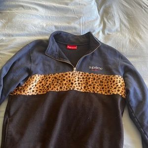 Supreme Cheetah Quarter Zip